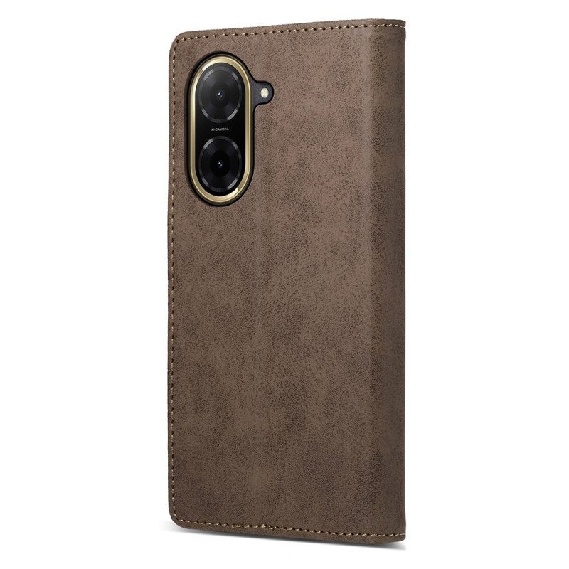 Folio-fodral Poco C71 Brunt Konstläder