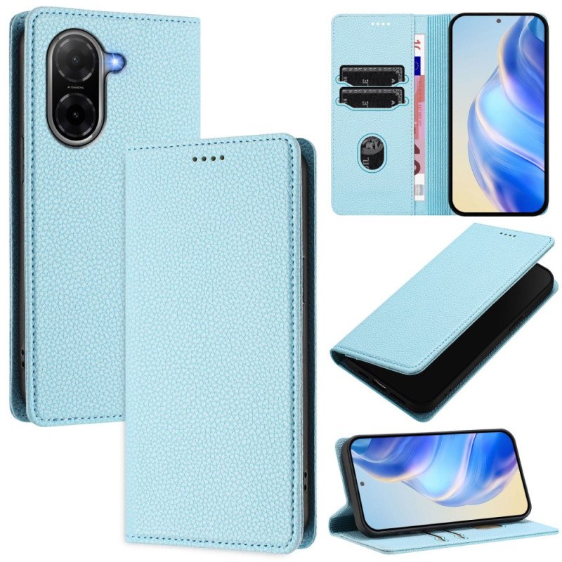 Folio-fodral Poco C71 Telefonfodral Brunt Konstläder