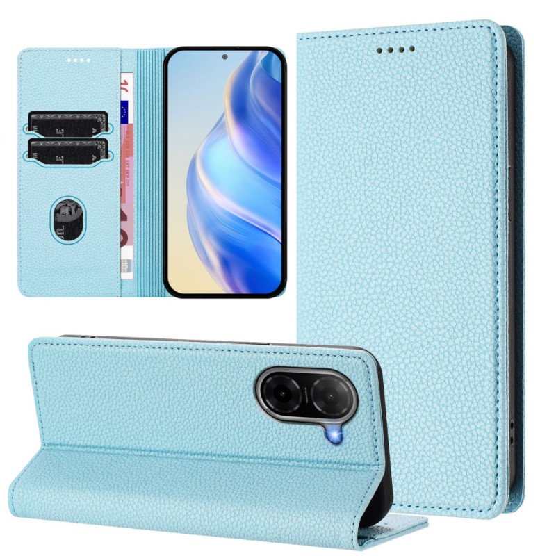 Folio-fodral Poco C71 Telefonfodral Brunt Konstläder