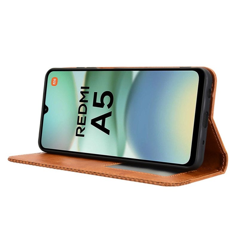 Folio-fodral Poco C71 Vintagekant