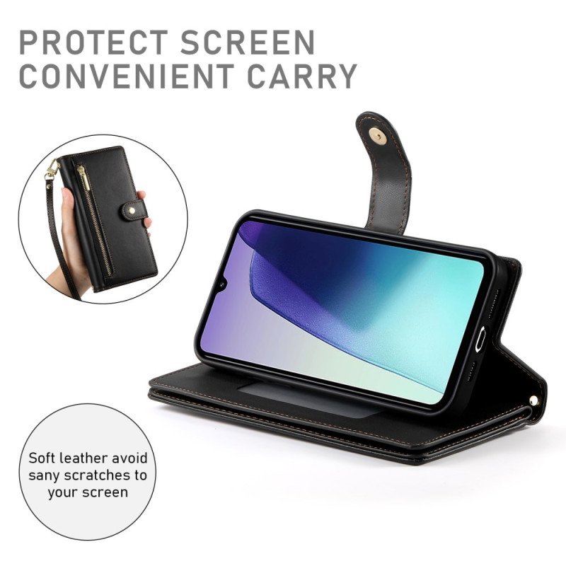 Läderskal Fodral Poco C71 Rem Och Axelrem Rem