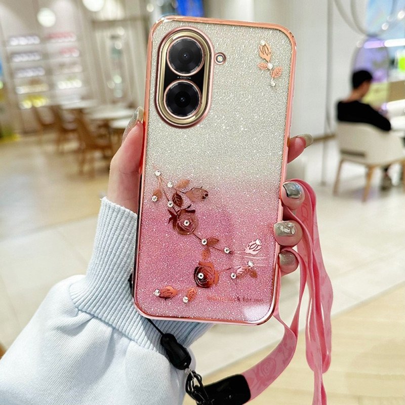 Skal Poco C71 Blommor Strass Och Kadem-remmar