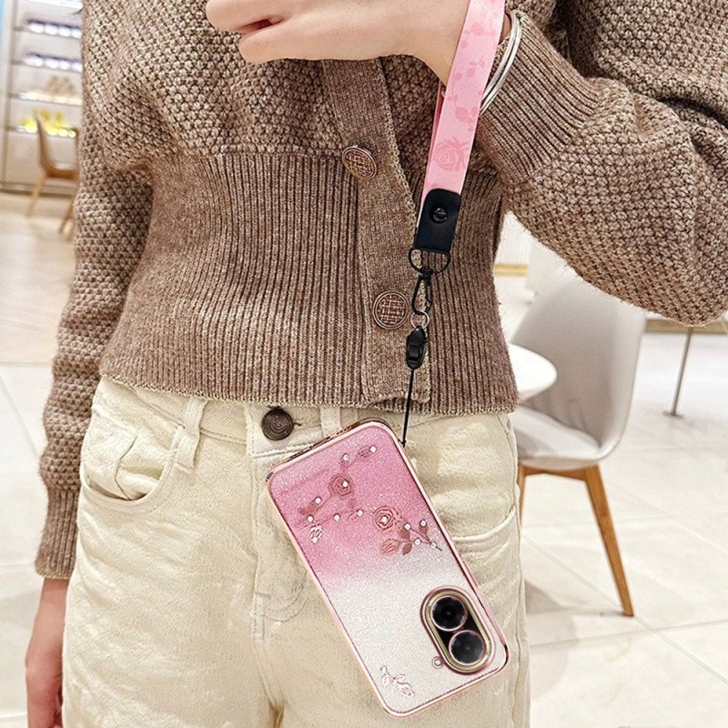 Skal Poco C71 Blommor Strass Och Kadem-remmar