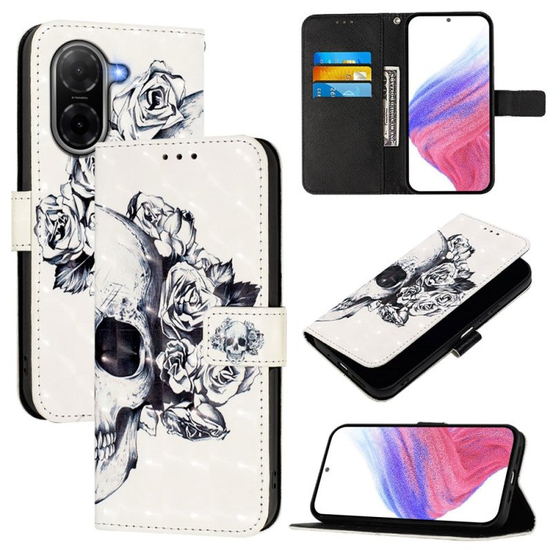 Skyddsfodral Poco C71 Blommig Dödskalle