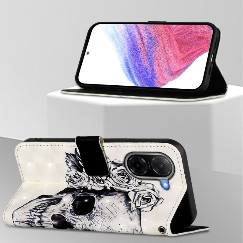 Skyddsfodral Poco C71 Blommig Dödskalle