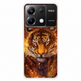 Skal För Xiaomi Redmi Note 13 Pro 5g Tiger In Flame