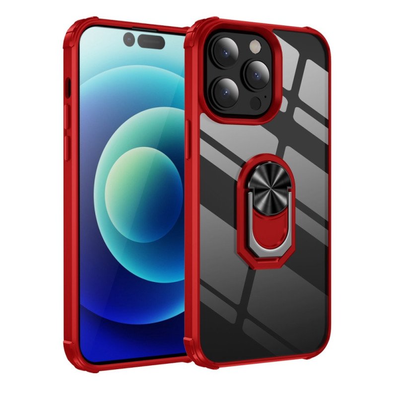 Skal iPhone 14 Pro Transparent Med Ring-support