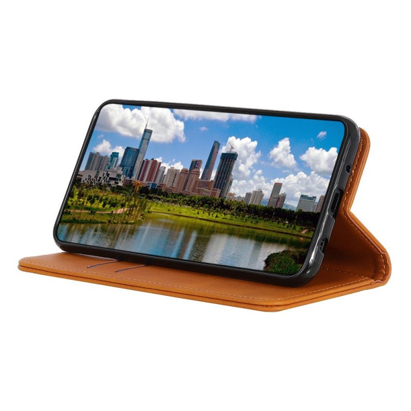 Folio-fodral Oppo A74 4G Läderfodral Elegance Split Läder