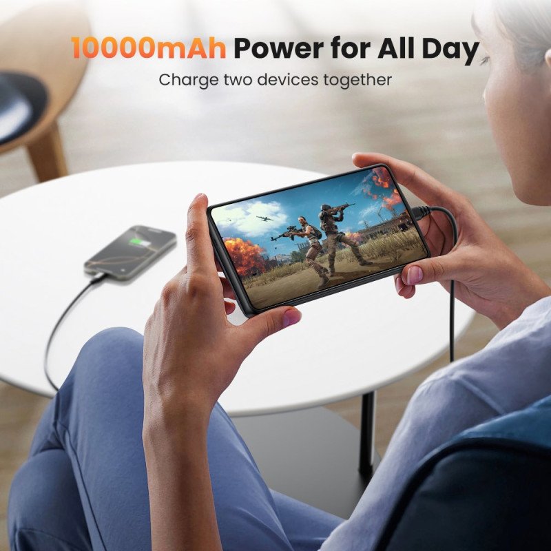 10000mah Externt Batterifodral För Samsung Galaxy S25 / S24 Med Magnetisk Fäste