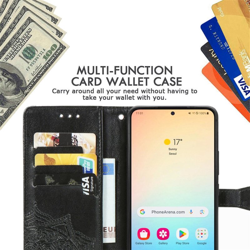 Fodral Samsung Galaxy S25 5g Barock Mandala-snodd