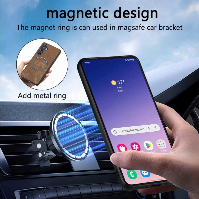 Läderfodral Samsung Galaxy S25 5g Telefonfodral Avtagbart Magnetiskt Fodral