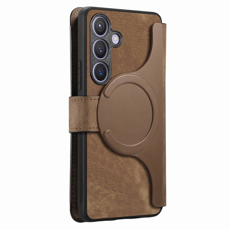Läderfodral Samsung Galaxy S25 5g Telefonfodral Avtagbart Magnetiskt Fodral