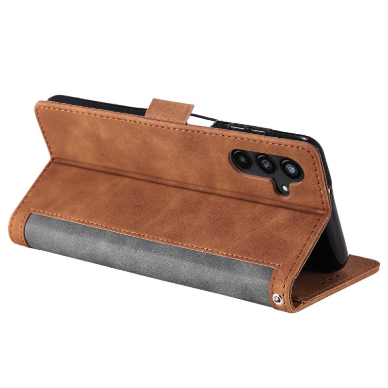 Läderfodral Samsung Galaxy S25 5g Telefonfodral Rfid-blockerande Plånbok Med Mockaeffekt