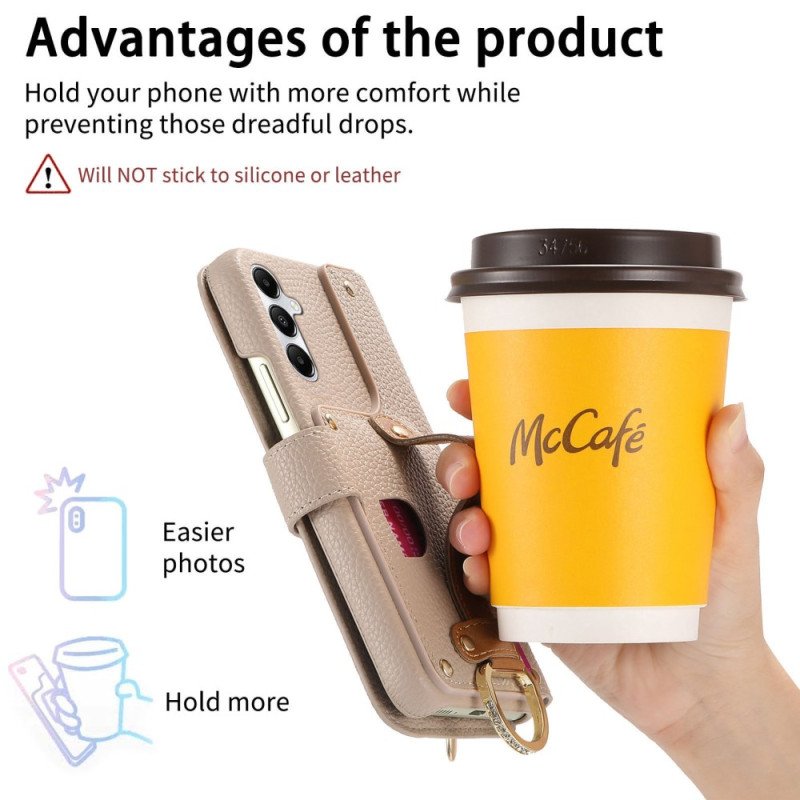 Läderfodral Samsung Galaxy S25 5g Telefonfodral Rfid-blockering I Konstläder