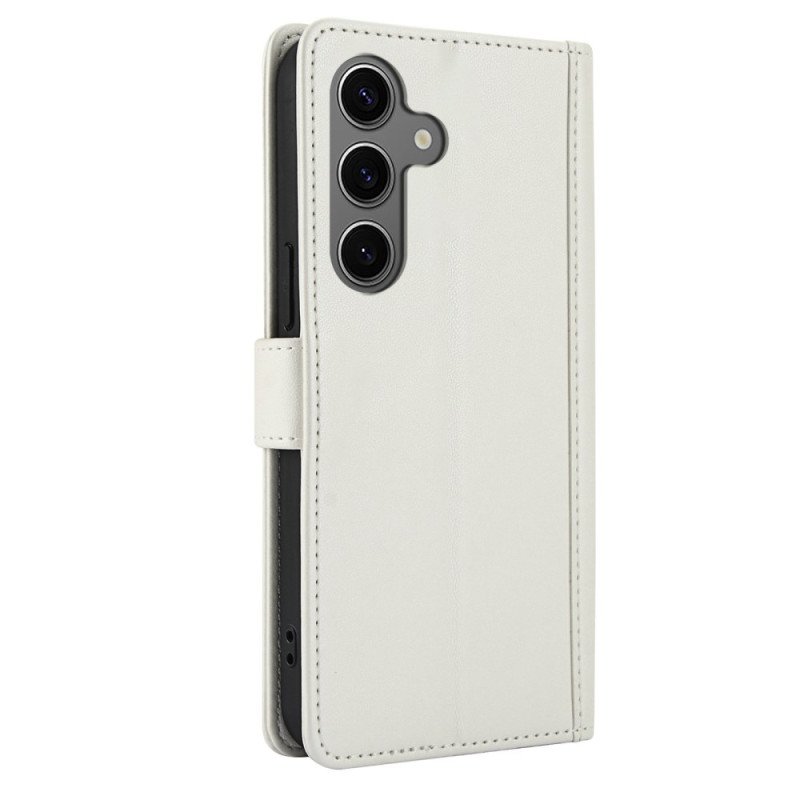 Läderfodral Samsung Galaxy S25 5g Telefonfodral Snodd