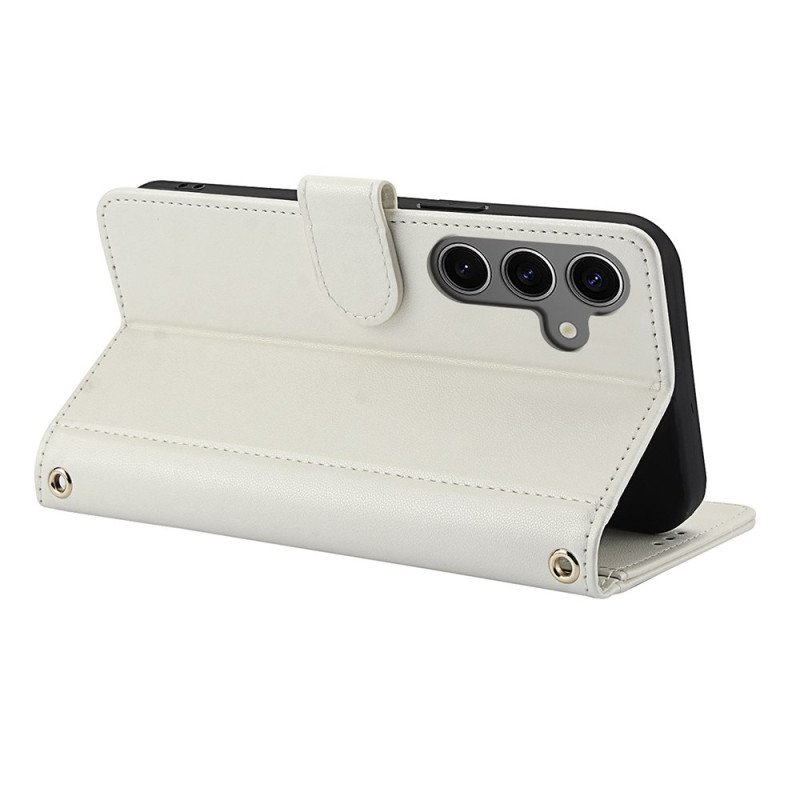 Läderfodral Samsung Galaxy S25 5g Telefonfodral Snodd