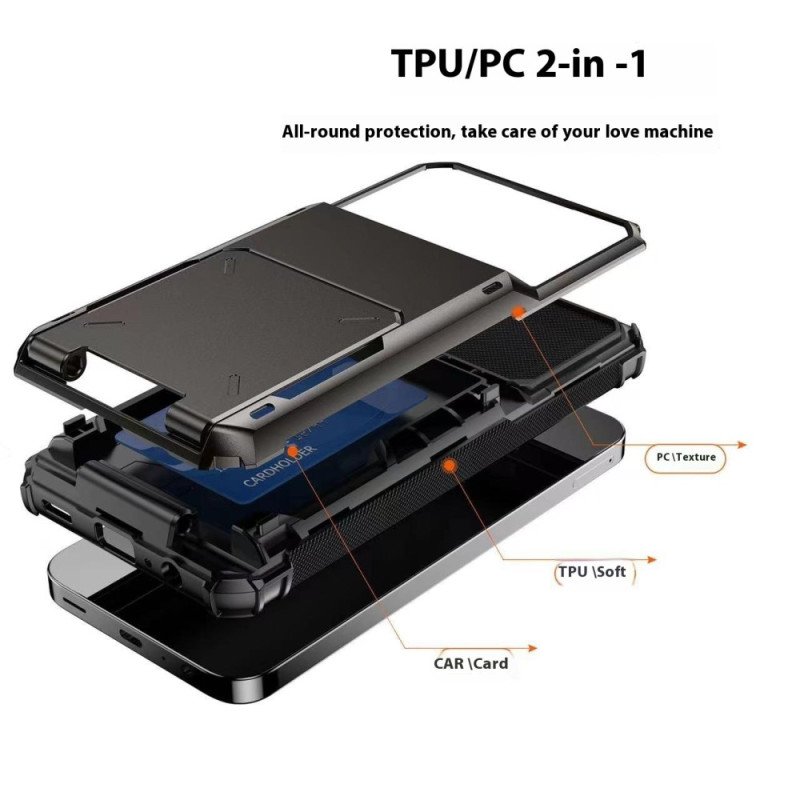 Skal För Samsung Galaxy S25 5g Integrerad Korthållare