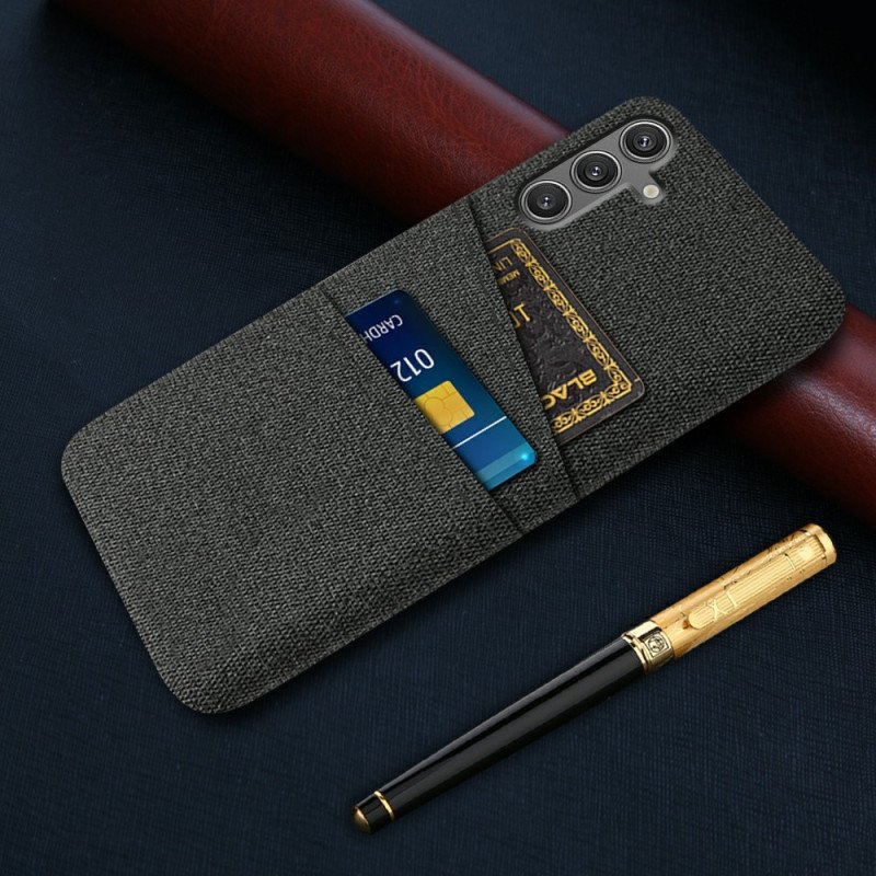 Skal För Samsung Galaxy S25 5g Korthållare I Tyg