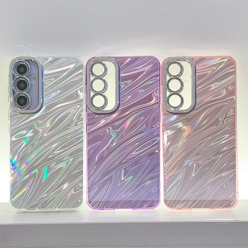 Skal För Samsung Galaxy S25 5g Pärlemorskimrande Med Skyddsfilm