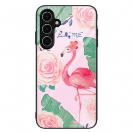 Skal Samsung Galaxy S25 5g Flamingo Härdat Glas