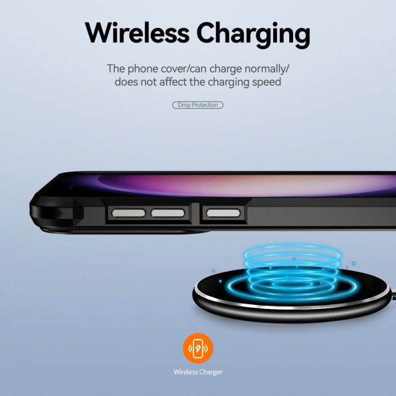 Skal Samsung Galaxy S25 5g Genomskinlig Med Silikonkanter