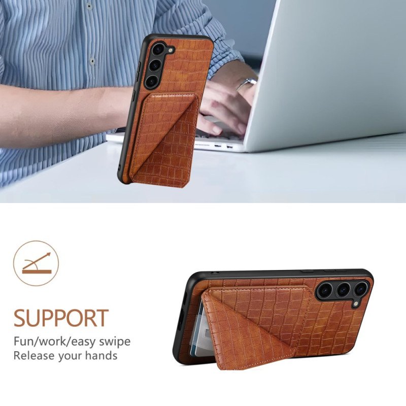 Skal Samsung Galaxy S25 5g Korthållare Med Krokodilstruktur