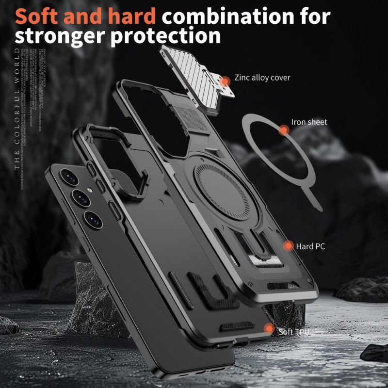 Skal Samsung Galaxy S25 5g Magsafe Kompatibelt Fäste Och Linsskydd