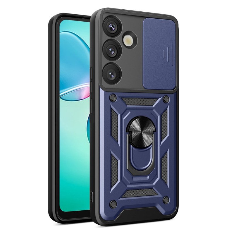 Skal Samsung Galaxy S25 5g Skjutbart Kameraskydd Och Stativ