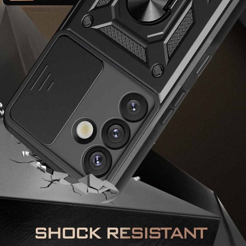 Skal Samsung Galaxy S25 5g Skjutbart Kameraskydd Och Stativ