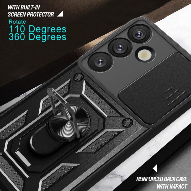 Skal Samsung Galaxy S25 5g Skjutbart Kameraskydd Och Stativ