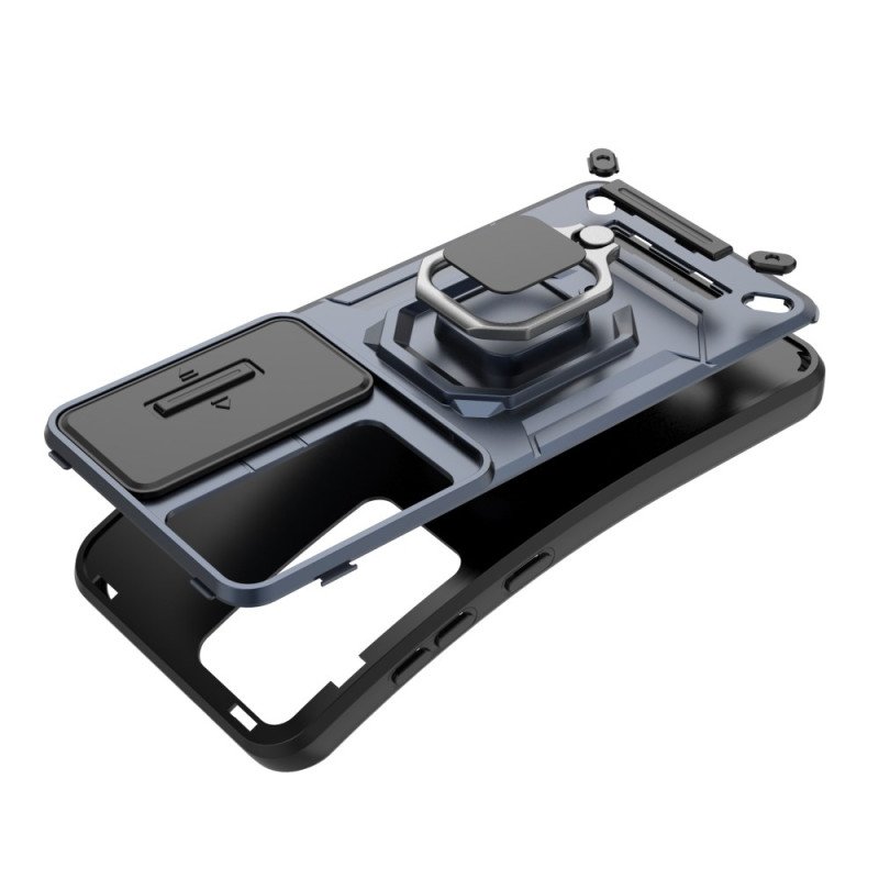 Skal Samsung Galaxy S25 5g Slitstarkt Ringfodral Med Kameraskydd