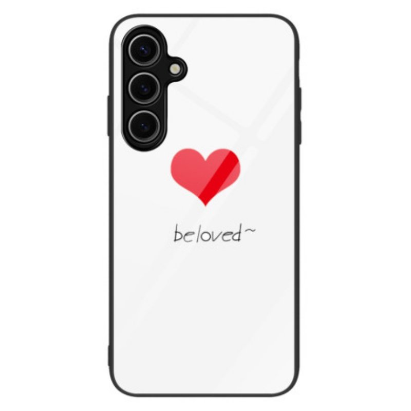 Skal Samsung Galaxy S25 5g Telefonfodral Älskat Härdat Glas