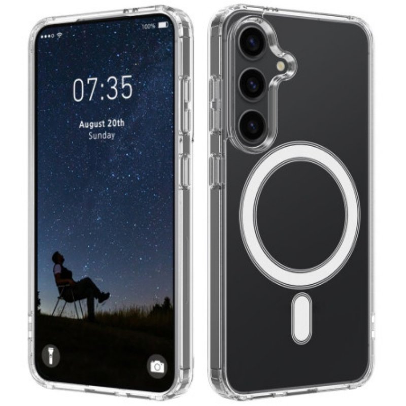 Skal Samsung Galaxy S25 5g Telefonfodral Genomskinlig Magsafe-kompatibel