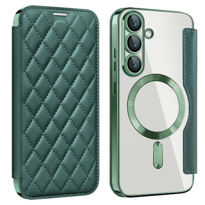 Skal Samsung Galaxy S25 5g Telefonfodral Quiltad Kompatibel Med Magsafe