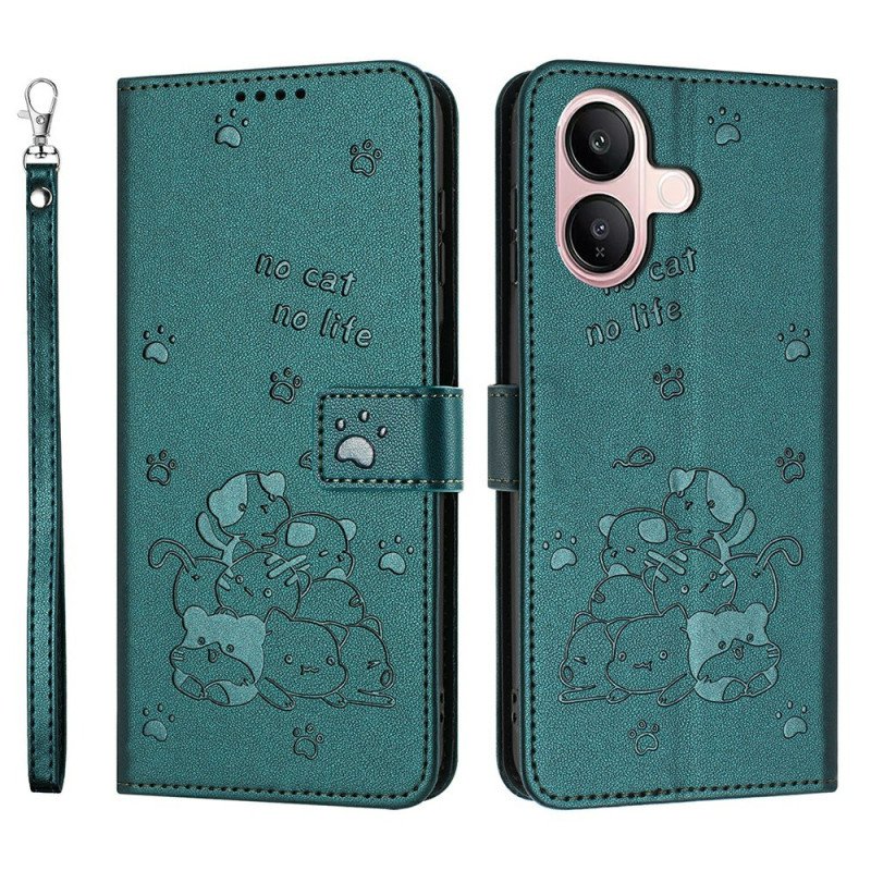 Fodral För Vivo V60 Lite Kattmönsterrem