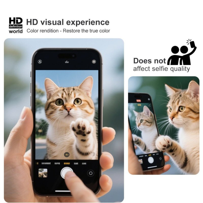 Heltäckande Skärmskydd I Härdat Glas För Vivo V60 Lite (fingeravtryckslåsning) (fingeravtryck)