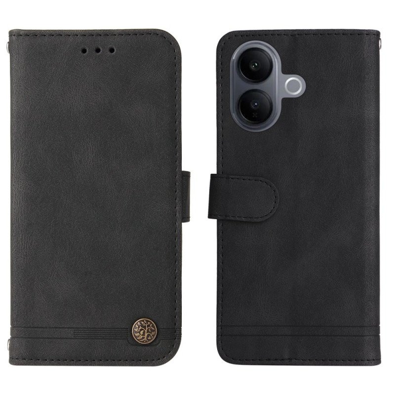 Läderskal Fodral Vivo V60 Lite Dekorativ Nit