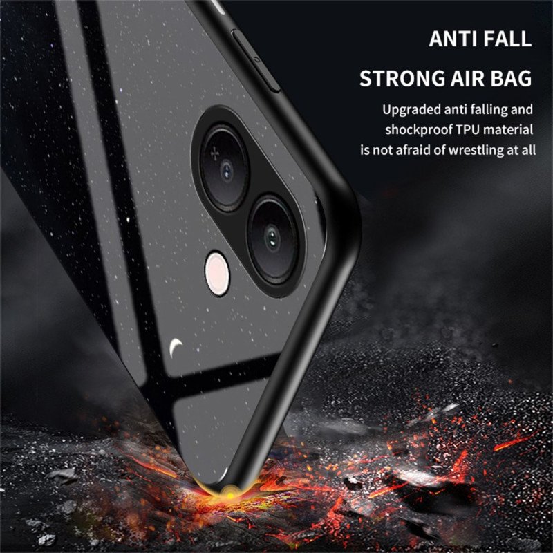 Skal För Vivo V60 Lite Himmelsblått Härdat Glas