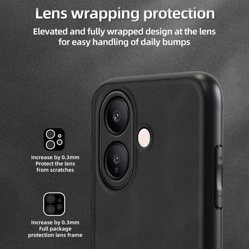 Skal Vivo V60 Lite Förstärkt Lädereffekt