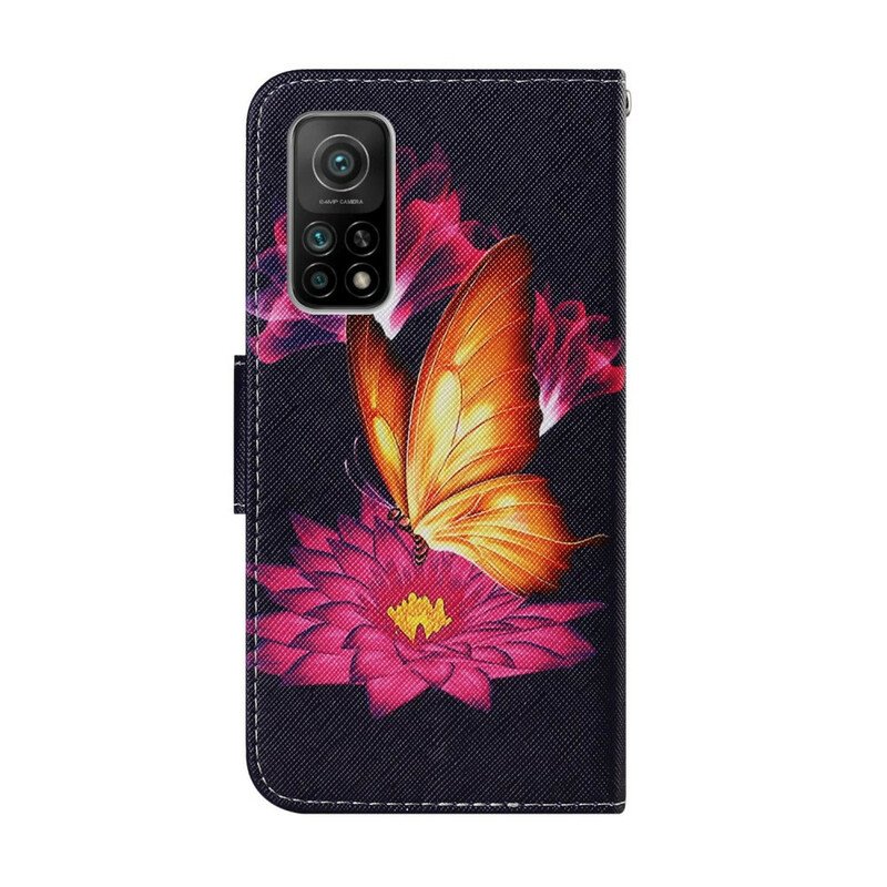 Fodral Xiaomi Mi 10T / 10T Pro Fjäril Och Lotus
