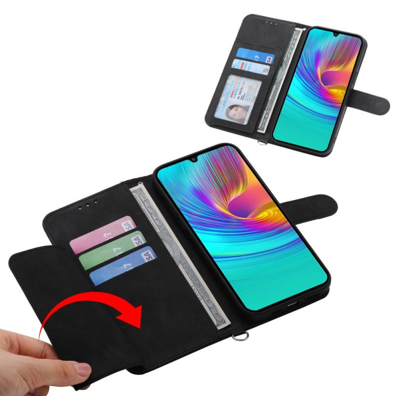 Fodral För Samsung Galaxy S25 Plus 5g Blommönster Och Remmar