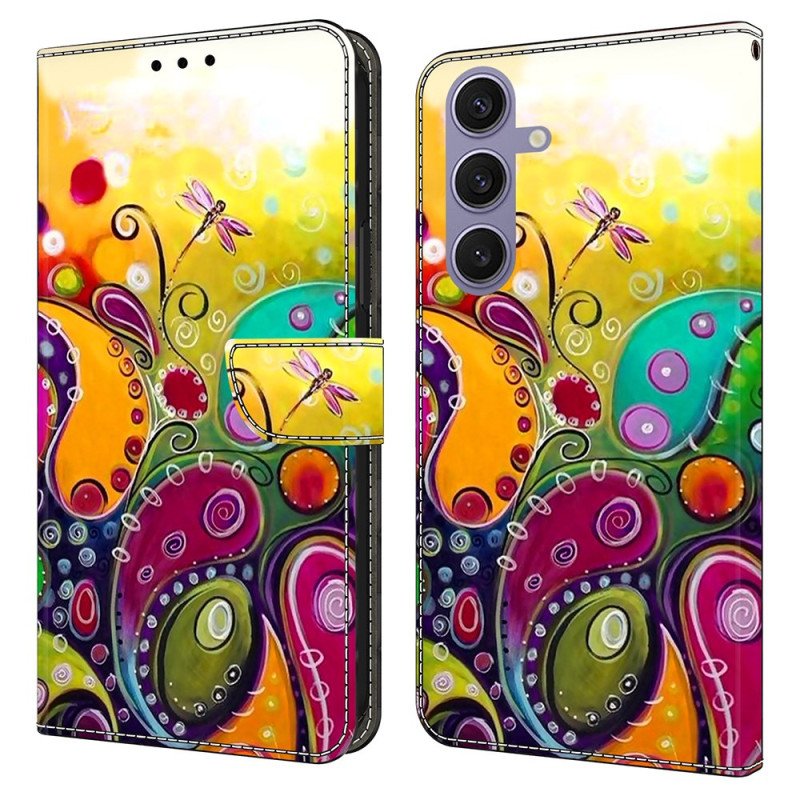 Fodral För Samsung Galaxy S25 Plus 5g Färgglatt Blommönster