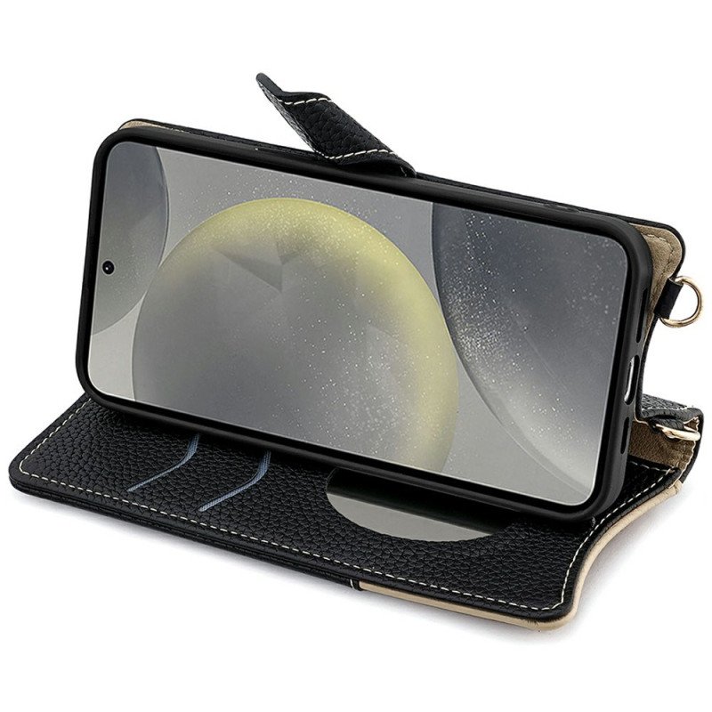 Fodral För Samsung Galaxy S25 Plus 5g Plånbok Med Kedja