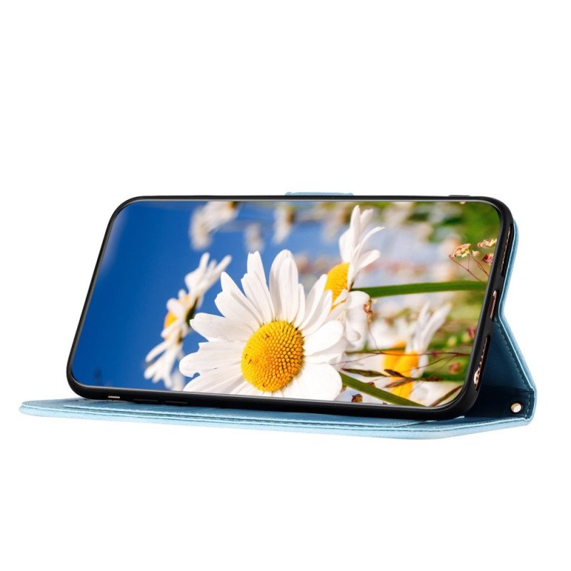 Fodral Samsung Galaxy S25 Plus 5g Blommönster Med Rem