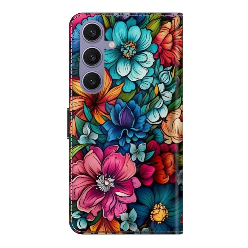 Fodral Samsung Galaxy S25 Plus 5g Färgglada Blommor
