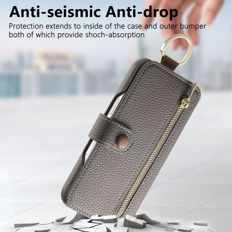 Fodral Samsung Galaxy S25 Plus 5g Plånbok Med Dragkedja