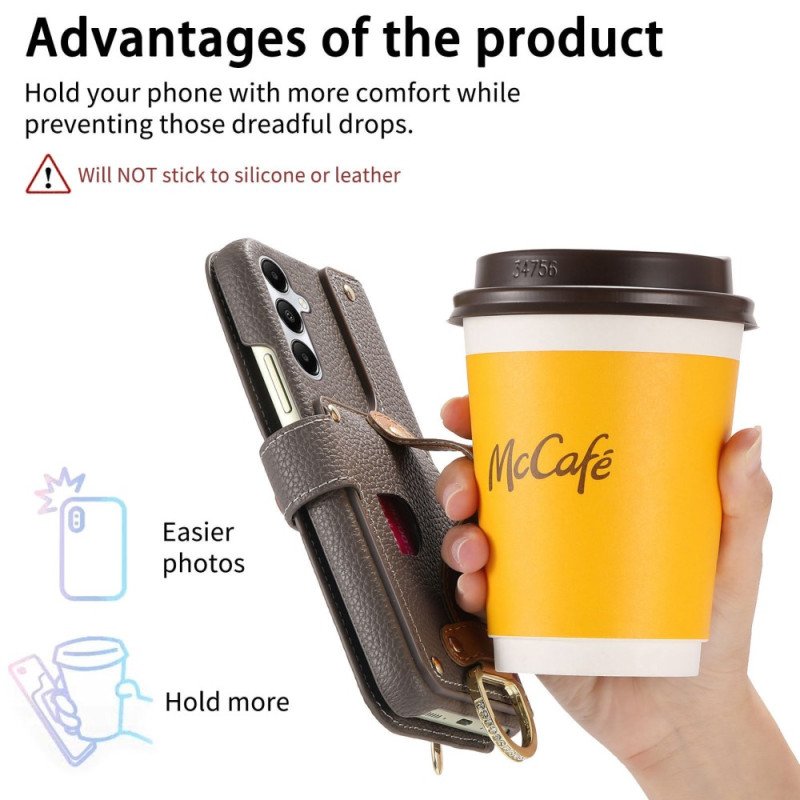 Fodral Samsung Galaxy S25 Plus 5g Plånbok Med Dragkedja