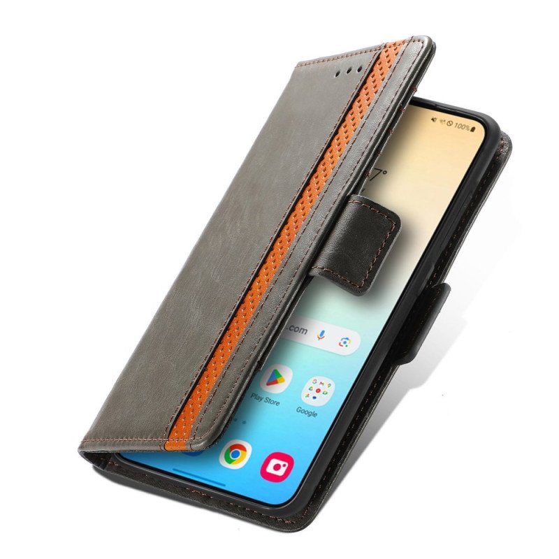 Läderfodral Samsung Galaxy S25 Plus 5g Telefonfodral Caseneo Rfid-plånbok