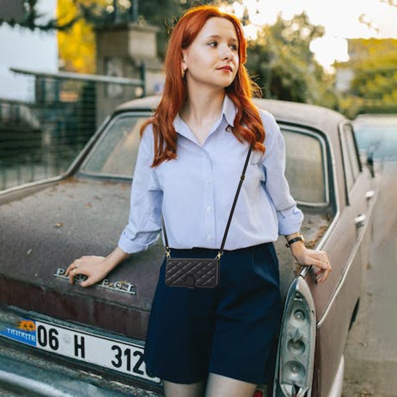 Läderfodral Samsung Galaxy S25 Plus 5g Telefonfodral Premium Quiltad