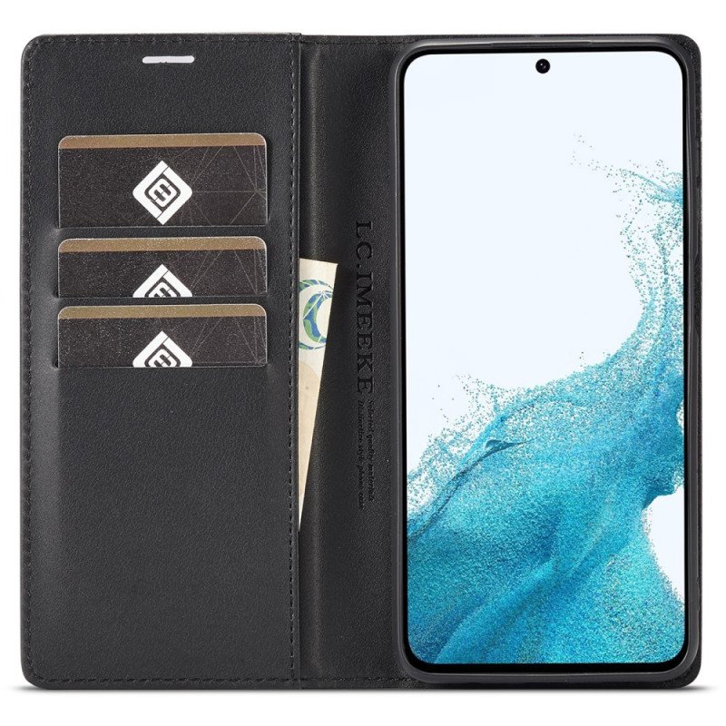 Läderfodral Samsung Galaxy S25 Plus 5g Telefonfodral Röd Linje Lc.imeeke